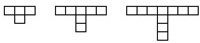 Darstellung von 3 T-förmig angeordneten Kästchen mit 4, 7 und 10 Kästchen.